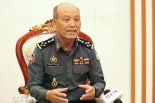 柬埔寨王家军副总司令、国家宪兵总司令邵速卡大将。（图片来源：越通社）
