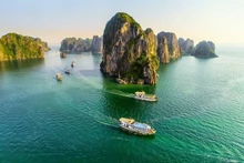 下龙湾之美。