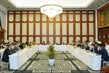 第三次越日友好议员小组见面会场景。（图片来源：国会官网）