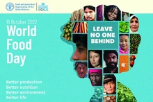2022年10月16日世界粮食日的主题为 “ 不让任何人掉队” 。（图片来源：FAO）