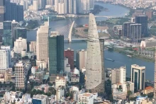 Bitexco金融塔是胡志明市的象征之一。（图片来源：越通社）
