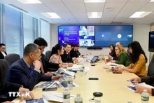 越南财政部代表团与英特尔（Intel）高层举行重要会谈。（图片来源：越通社）