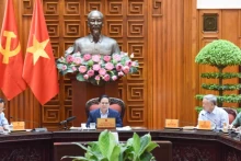 范明正总理在会上致辞。