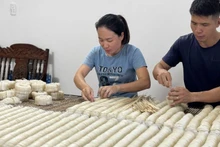 谅山省文关县农民生产清洁农产品。（图片来源：HNV）