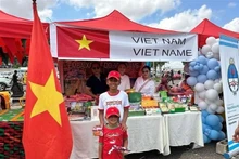 越南农产品展位。(图片来源：越通社)