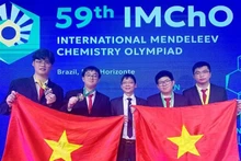 第59届门捷列夫国际化学奥林匹克竞赛：越南四名学生全部获奖。（图片来源：越通社）