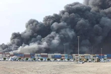 伊朗重大爆炸事故现场。（图片来源：新华社）