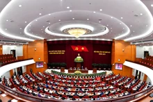 会议的全景。