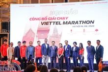 2024年Viettel马拉松赛新闻发布会场景。