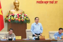 越南国会主席陈青敏主持会议。