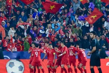 2024年东盟杯：越南队1-0战胜印度尼西亚队。（陈海 摄）