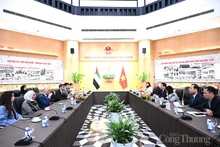 会谈场景。（图片来源：越南工贸部门户网站）