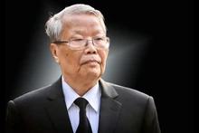 原越共中央政治局委员、原越南社会主义共和国主席、原国防与安全委员会主席陈德良。（图片来源：越通社）