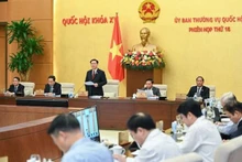附图：越南国会常务委员会第16次会议场景。（图片来源：越通社）