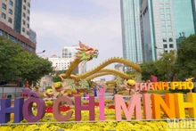 2024甲辰年春节阮惠花街以其独特的龙吉祥物令人印象深刻【组图】