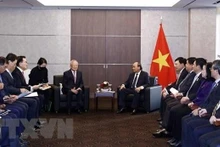 国家主席阮春福会见韩国希杰集团董事长兼首席执行官孙京植。（图片来源：越通社）