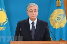 哈萨克斯坦共和国总统卡西姆若马尔特·克梅列维奇·托卡耶夫。（图片来源：越通社）