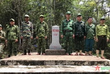 越老双边联合巡逻活动。