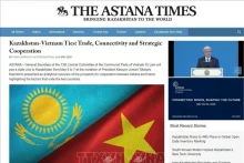 astanatimes.com网站刊登了一篇分析文章，综述了河内与阿斯塔纳之间的合作前景，突出强调了越哈两国之间的联系纽带。