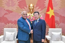 越南国会对外委员会主任武海河会见古巴驻越南大使奥兰多·尼古拉斯