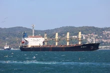 运送乌克兰粮食的船只停靠在土耳其港口。 （图片来源：路透社）