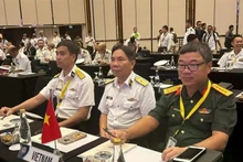 越南代表团参加研讨会。（图片来源：越通社）