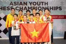 越南国际象棋队在2022年亚洲青少年国际象棋锦标赛上获39金 位列奖牌榜第一。