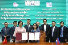 越南通讯社与柬埔寨国家通讯社签署新阶段合作协议。