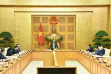 裴青山副总理主持会议。（图片来源：越通社）