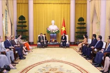 会见场景。（图片来源：越通社）