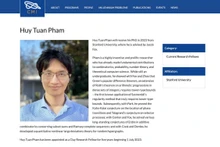 美国克雷数学研究所宣布向越南博士生范俊辉颁发研究奖学金。 