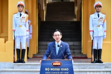 越南外交部副部长杜雄越在会上发表讲话。
