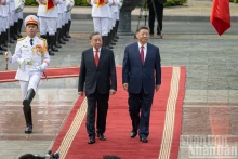 苏林总书记和中共中央总书记、中国国主席习近平。