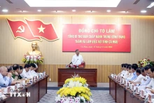 苏林总书记在会议上发表讲话。（图片来源：越通社）