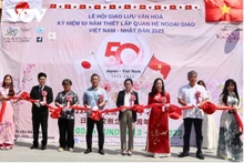 2023年越日文化节开幕剪彩仪式。（图片来源：越通社）