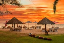 富国岛黄昏之美。