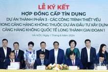 越南政府总理范明正出席隆城机场项目合同签字仪式【组图】