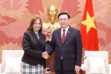 国会主席王廷惠会见古巴全国人民政权代表大会副主席。（图片来源：国际报）