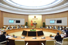 越南政府总理范明正主持2023年11月政府立法工作专题会议。