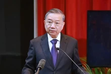 苏林总书记在马来亚国立大学发表施政演讲。（图片来源：越通社）