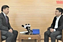 2022年10月，许利平接受本报常驻中国记者采访。