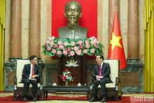 越南国家主席武文赏会见老挝建国阵线中央委员会代表团【组图】