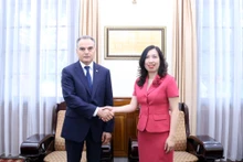 越南外交部副部长黎氏秋姮会见土库曼斯坦驻越大使帕拉哈特·杜尔季耶夫。