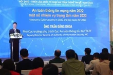 越南通讯传媒部信息安全局副局长陈登科在会上发言。