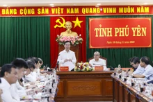 国家主席武文赏在会上发表讲话。（图片来源：越南之声）