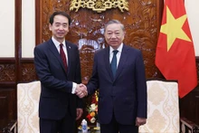 2024年9月，何炜大使向苏林总书记、国家主席递交国书。（图源：中国人民网）