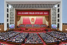 中国十四届全国人大一次会议开幕会。（图源：新华社）