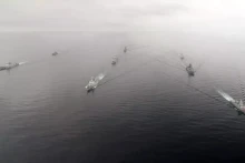 印度尼西亚与俄罗斯首次举行联合海军演习。（图片来源：俄罗斯国防部）