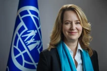 国际移民组织（IOM）新任总干事艾米·波普。（图片来源：IOM）