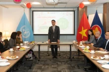 越南常驻联合国代表团在美国纽约举行春节见面会。（图片来源：越通社）